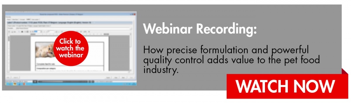Pet food webinar