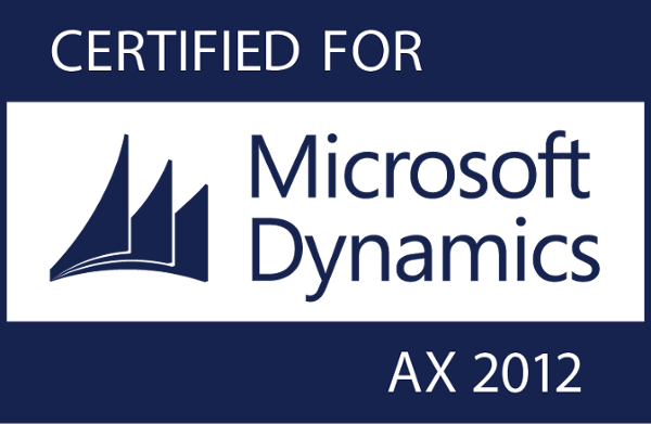 Microsoft Dynamics certified for AX 2012